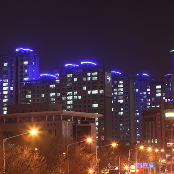 아파트및 모텔 등 건물 테두리조명용 LED BAR 씨리즈